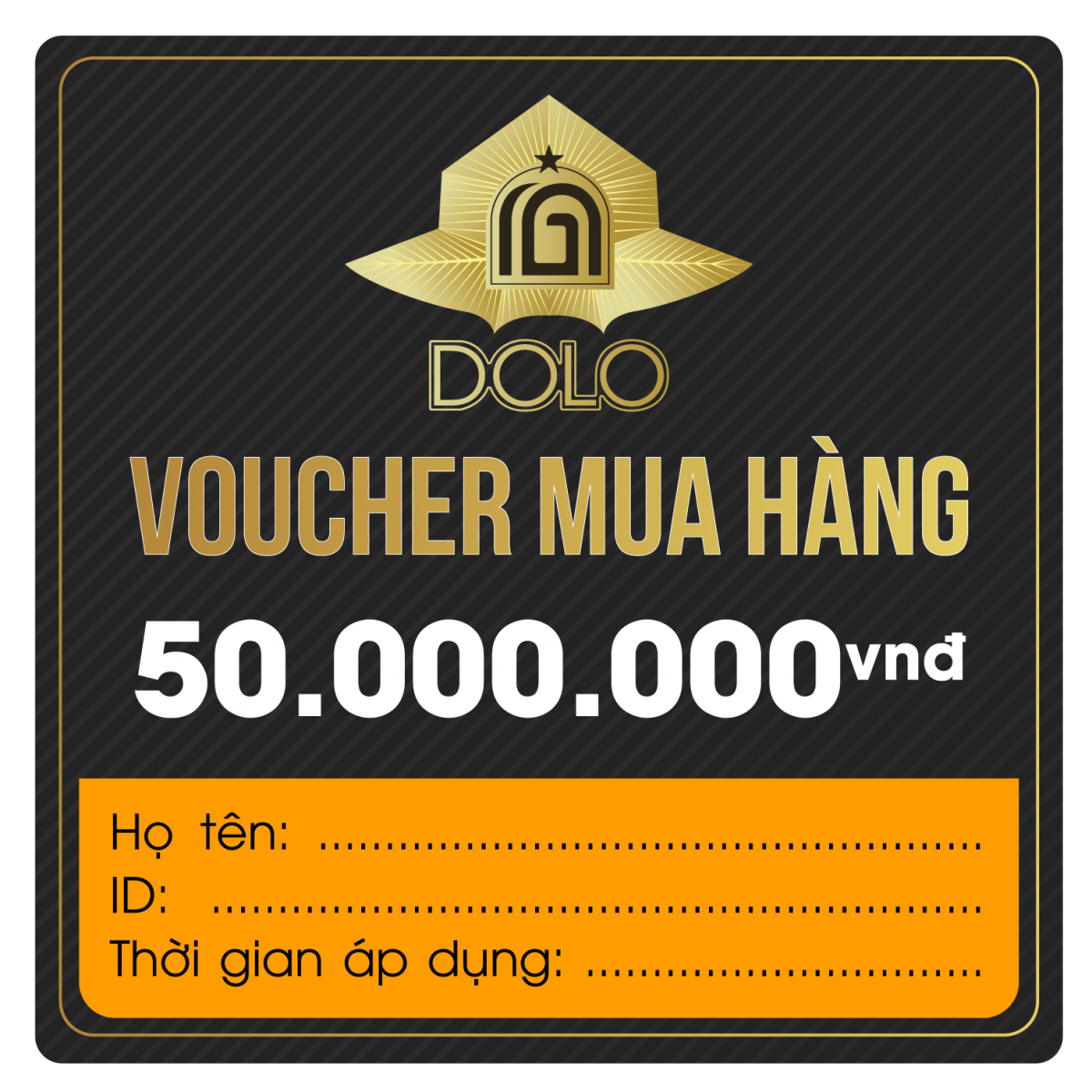 DOLO - Voucher mua hàng 50 triệu