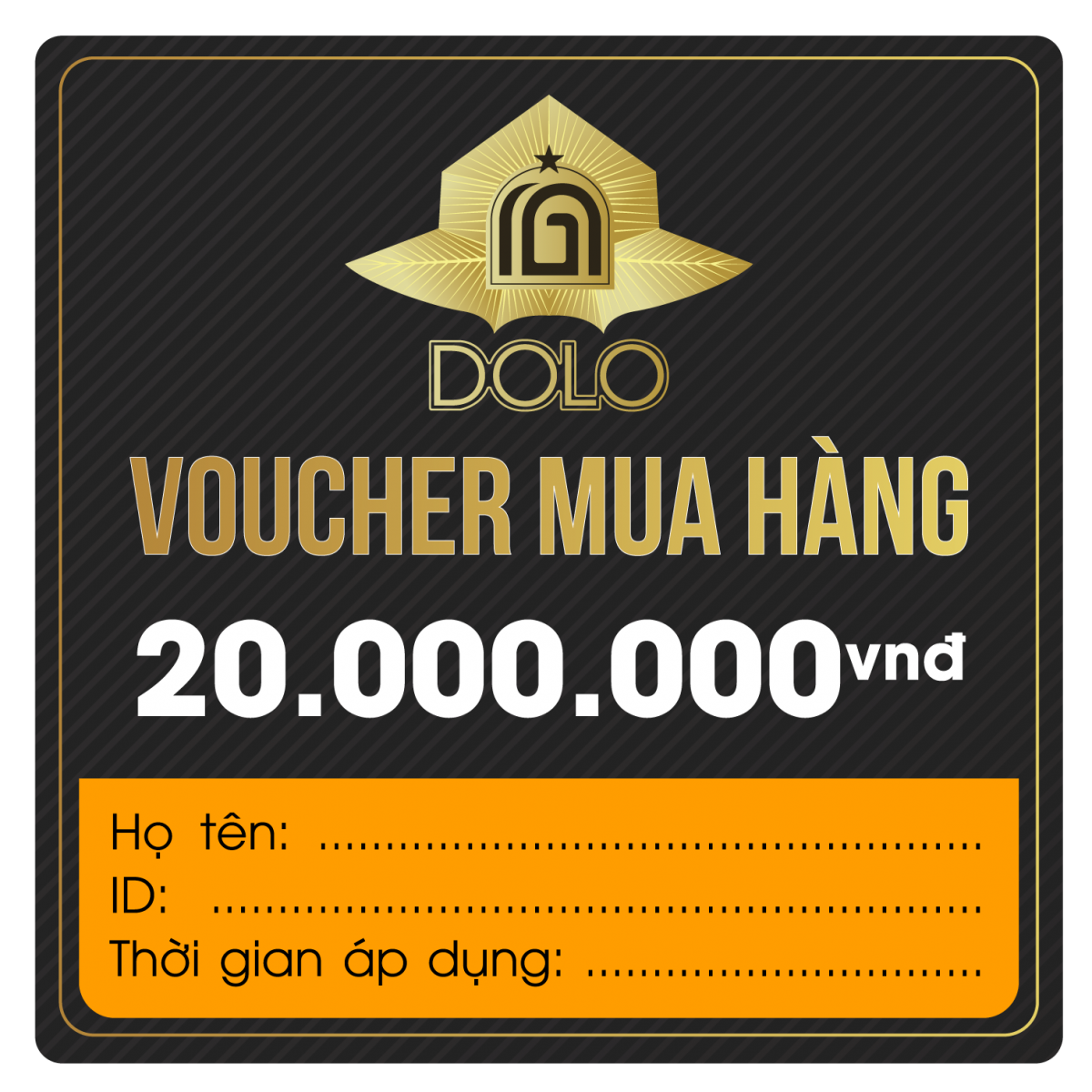 DOLO - Voucher mua hàng 20 triệu