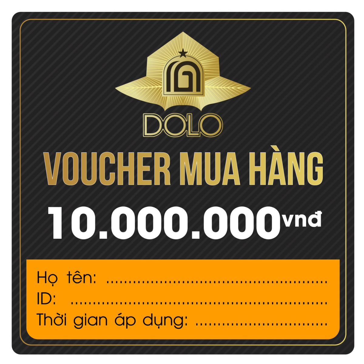 DOLO - Voucher mua hàng 10 triệu
