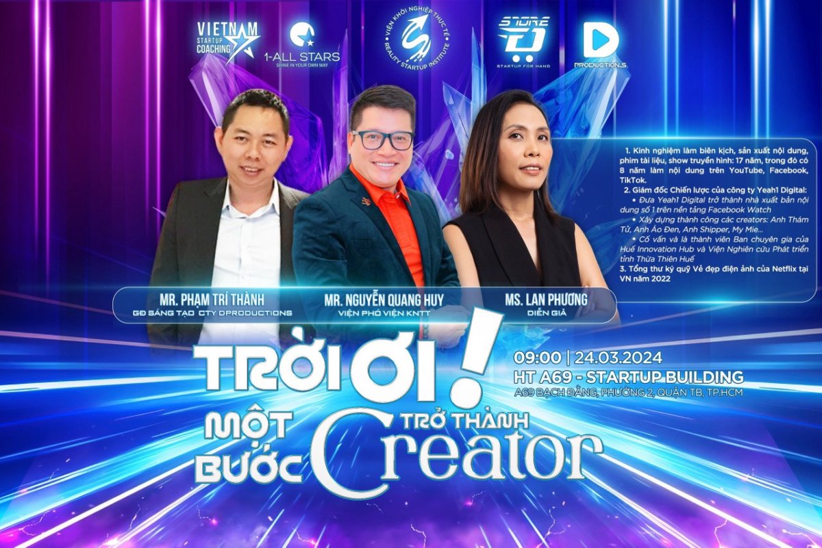 Trời ơi! Một bước trở thành Creator