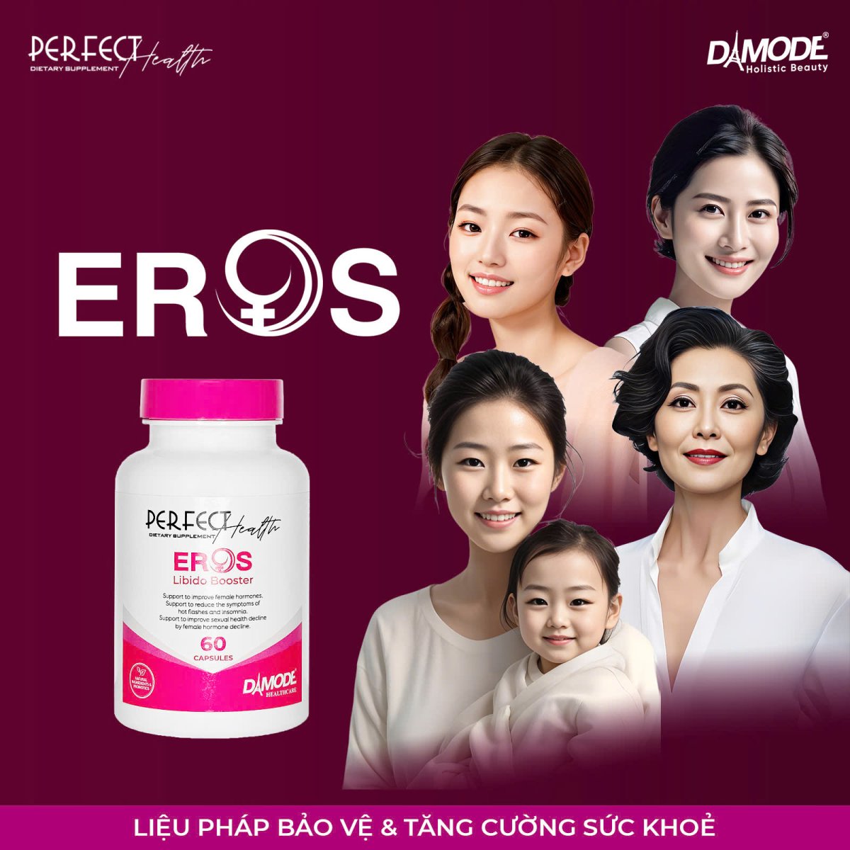 EROS - Da Đẹp, Dáng Xinh, Cân Bằng Nội Tiết Tố Nữ