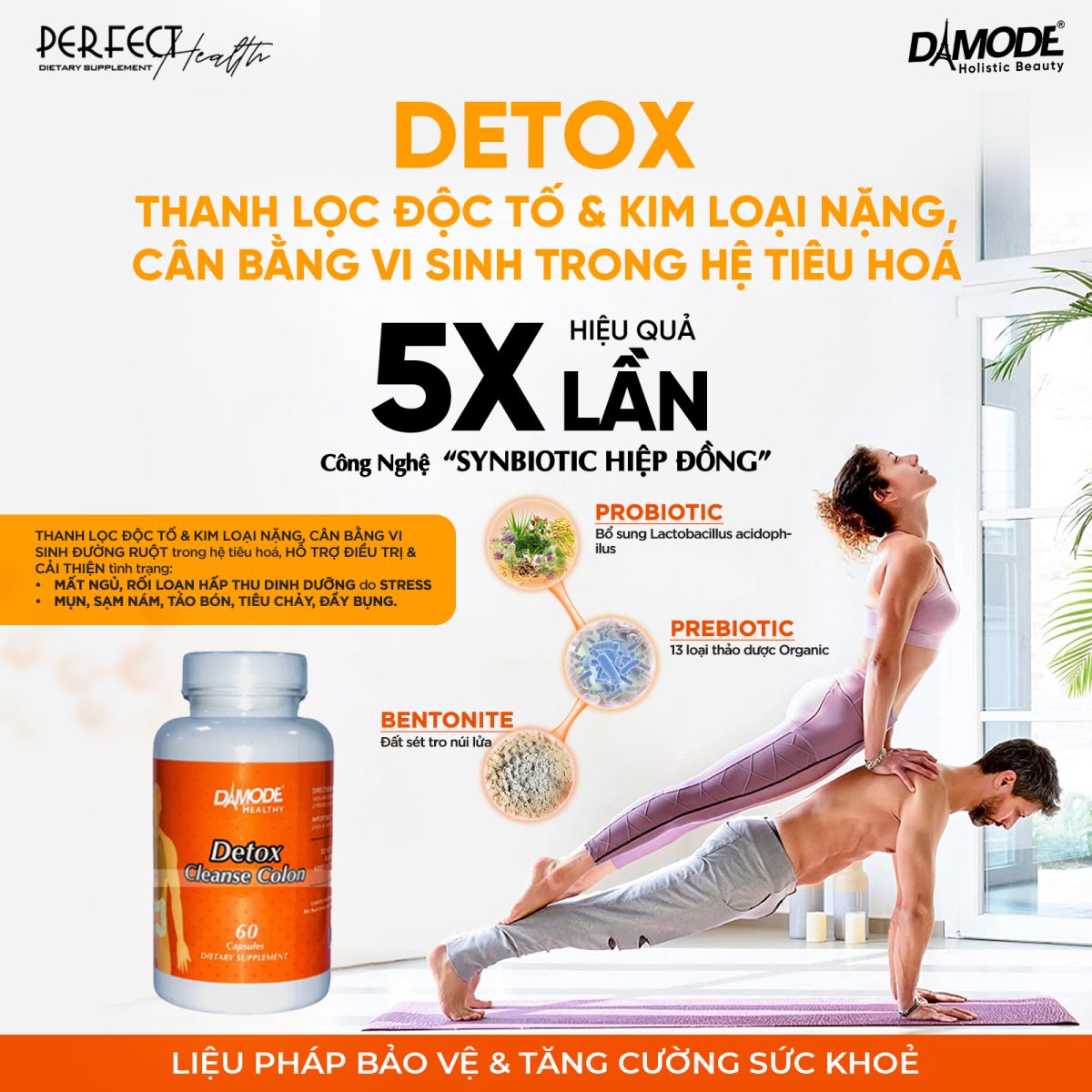 Detox Cleanse Colon - Đào thải độc tố Hệ tiêu hóa